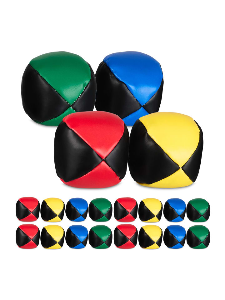 relaxdays 20 x Jonglierbälle in Bunt - Ø 6,5 cm günstig kaufen onesize