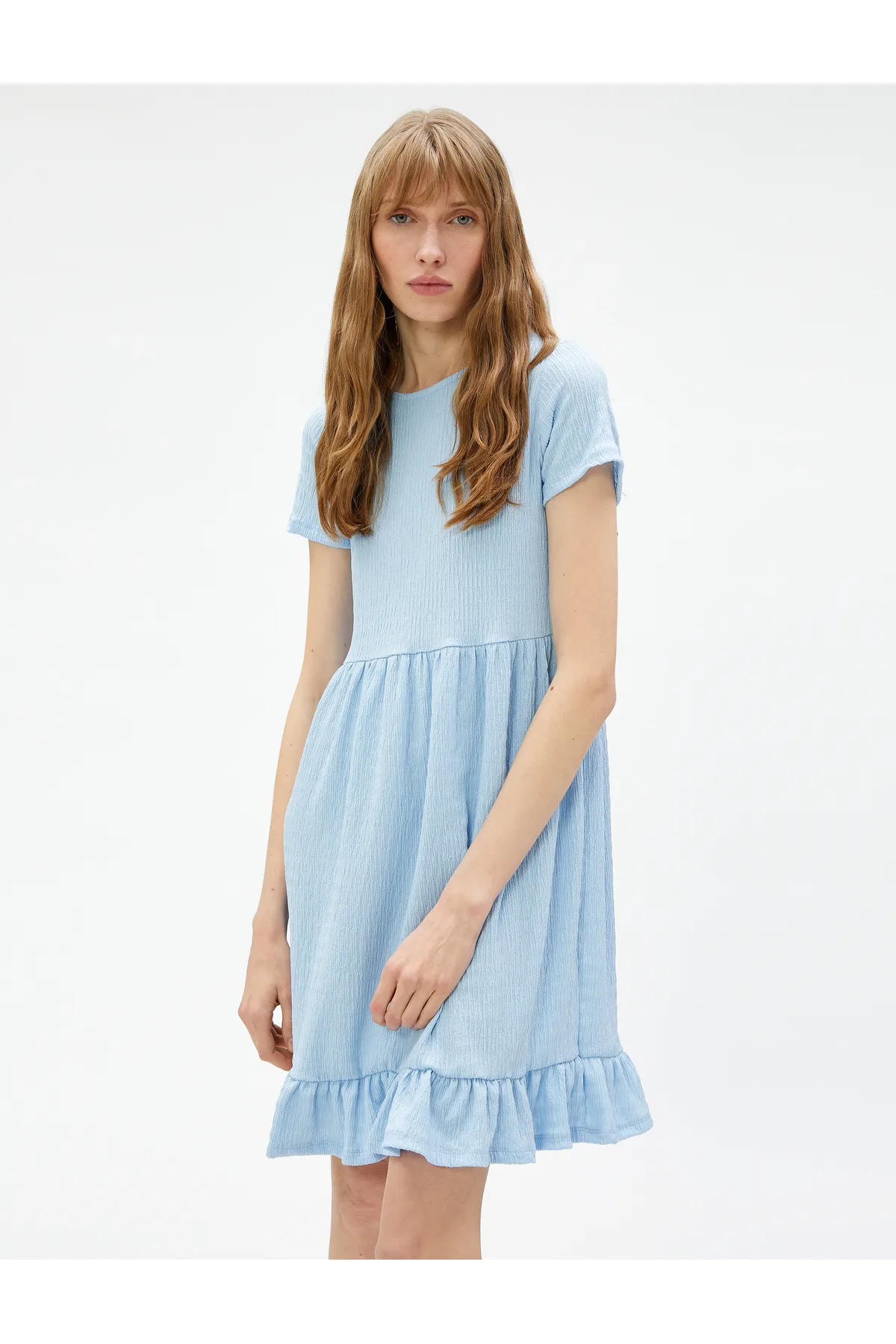 Koton  Kurzes Kleid, Robe, kurze Ärmel, Rüschen