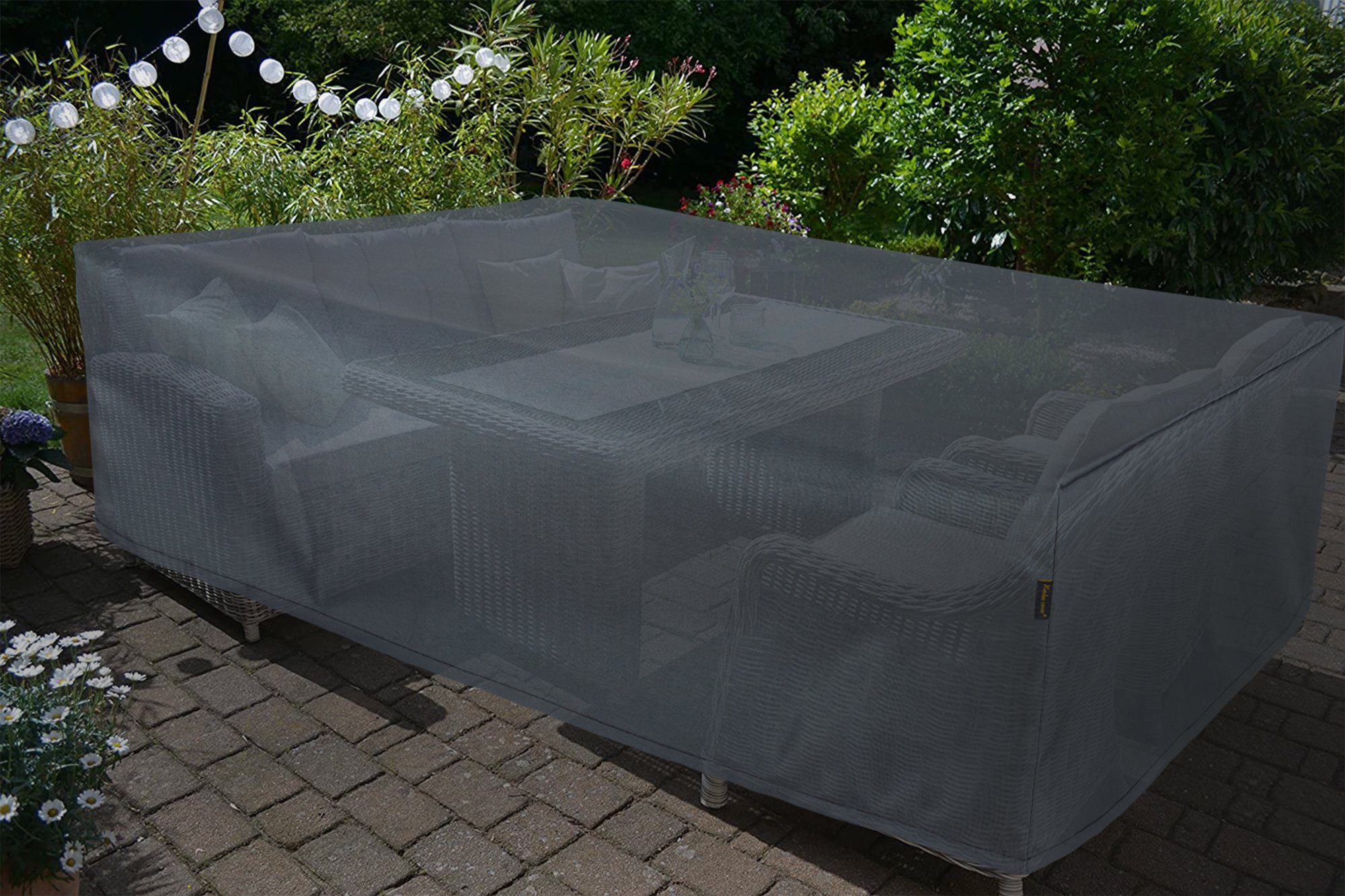 Hentex Gartenmöbel-Schutzhülle Abdeckung für Gartenmöbel Rechteckig Möbelsets
