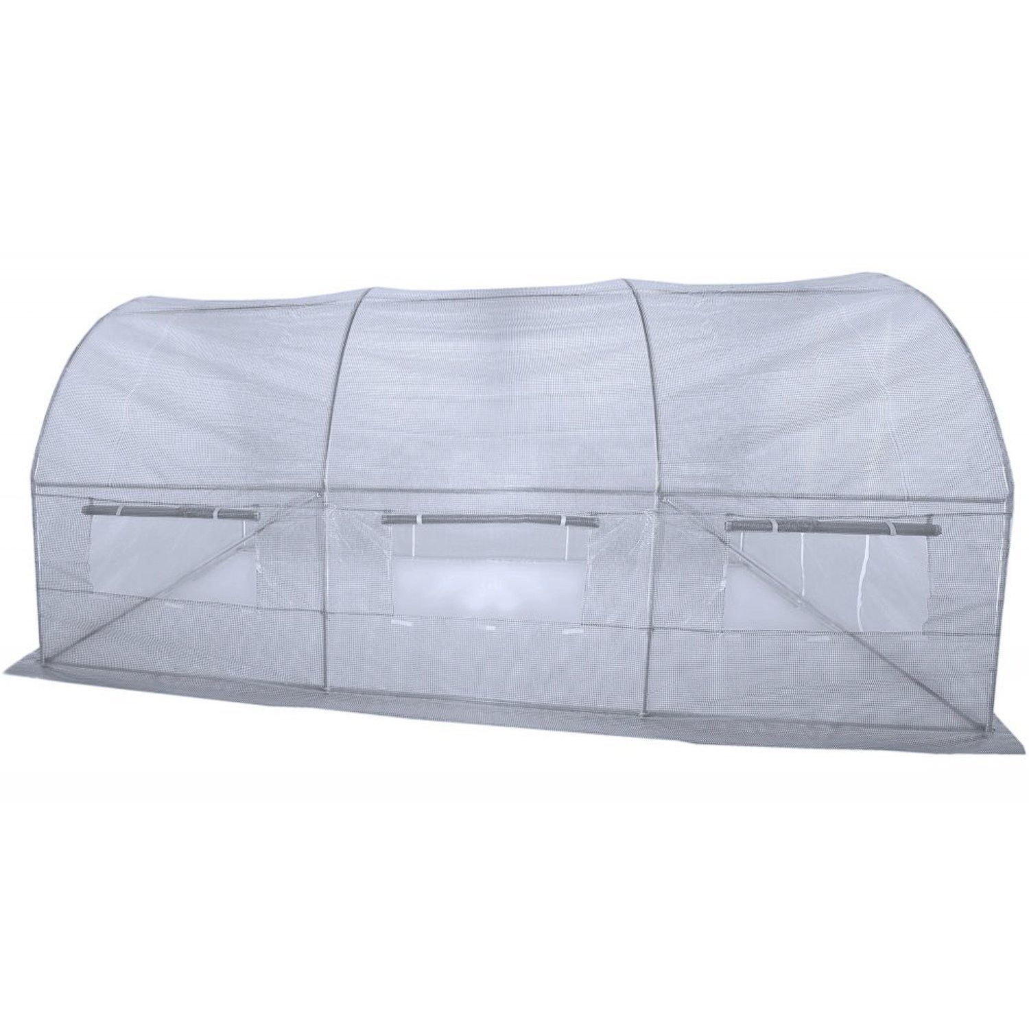 PLANTASIA Foliengewächshaus Folientunnel 300 x 450 cm, mit 6 Seitenfenster, BxTxH: 300,00 x 450,00 x 200,00 cm, Treibhaus, UV-beständig, Farbwahl