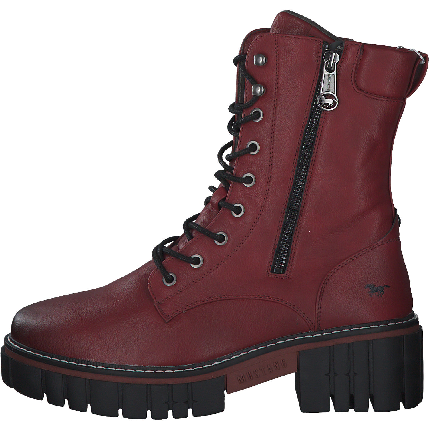 Mustang 1447504, Biker Boots, Damen, rot