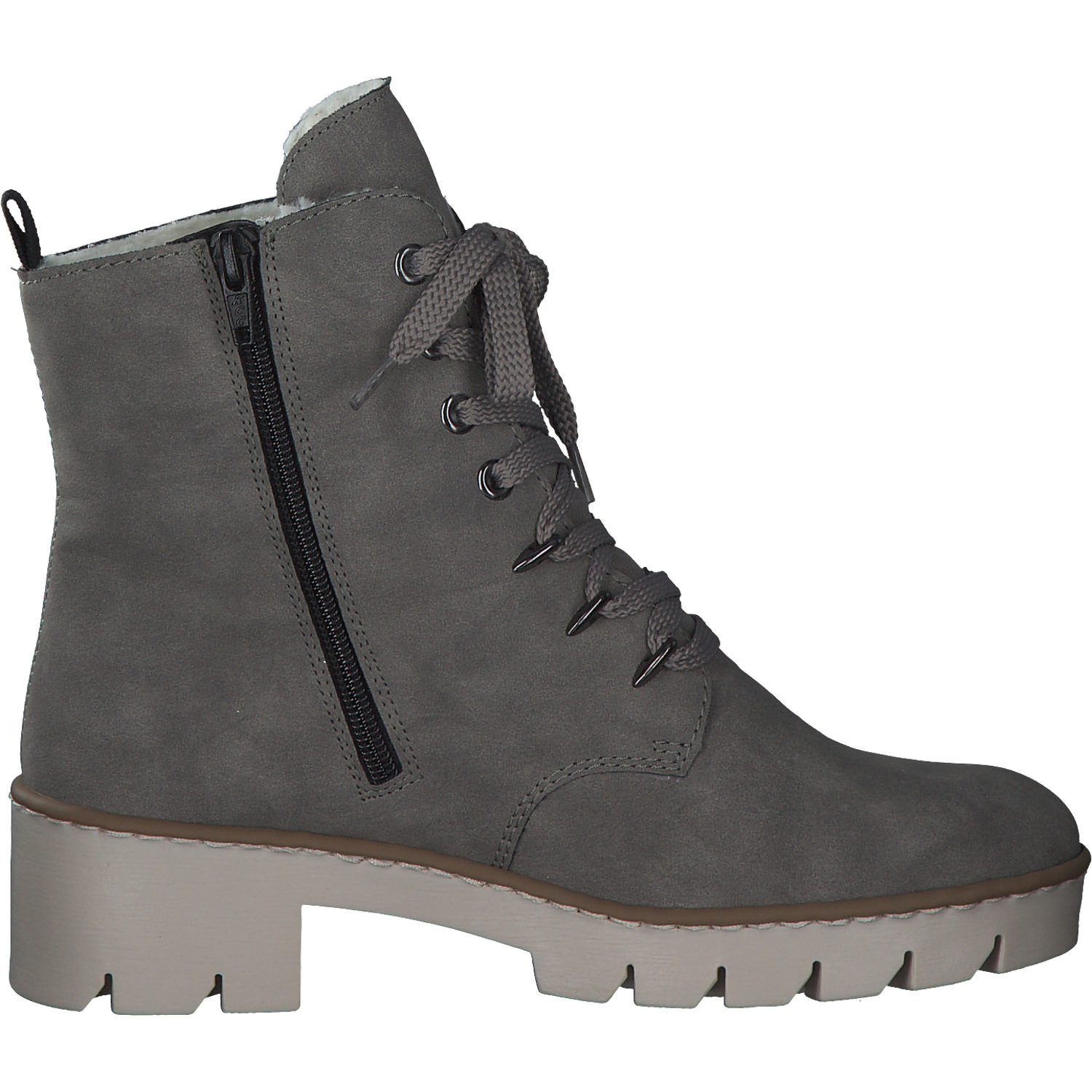 Rieker X5701, Ankle Boots, Damen, Grau