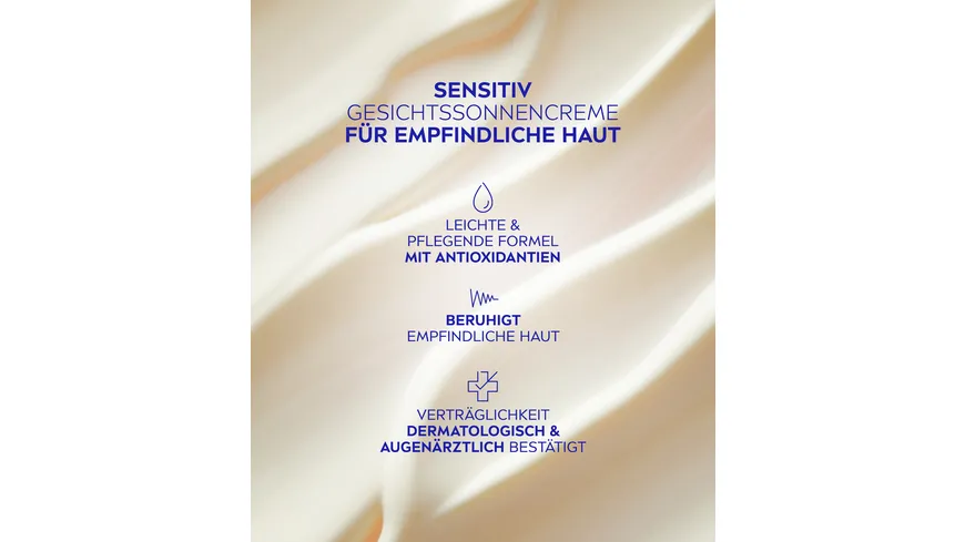 NIVEA Sun UV Gesicht sensitiv Sonnenschutz LF50 50 ml
