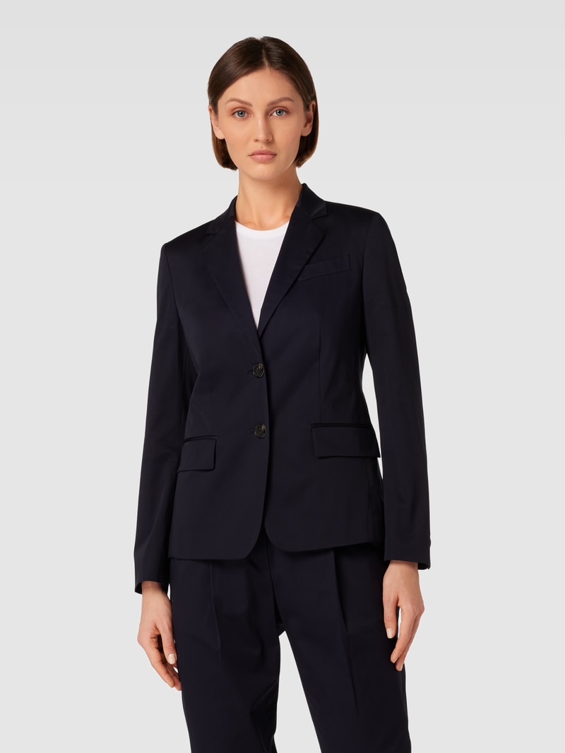 Blazer mit Pattentaschen Modell 'Jetida' in marineblau
