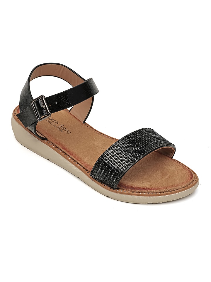 Sixth Sens Sandalen in Schwarz günstig kaufen