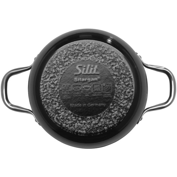 Silit Silargan® Elegance Kochtopf mit Deckel, 16 cm, Black