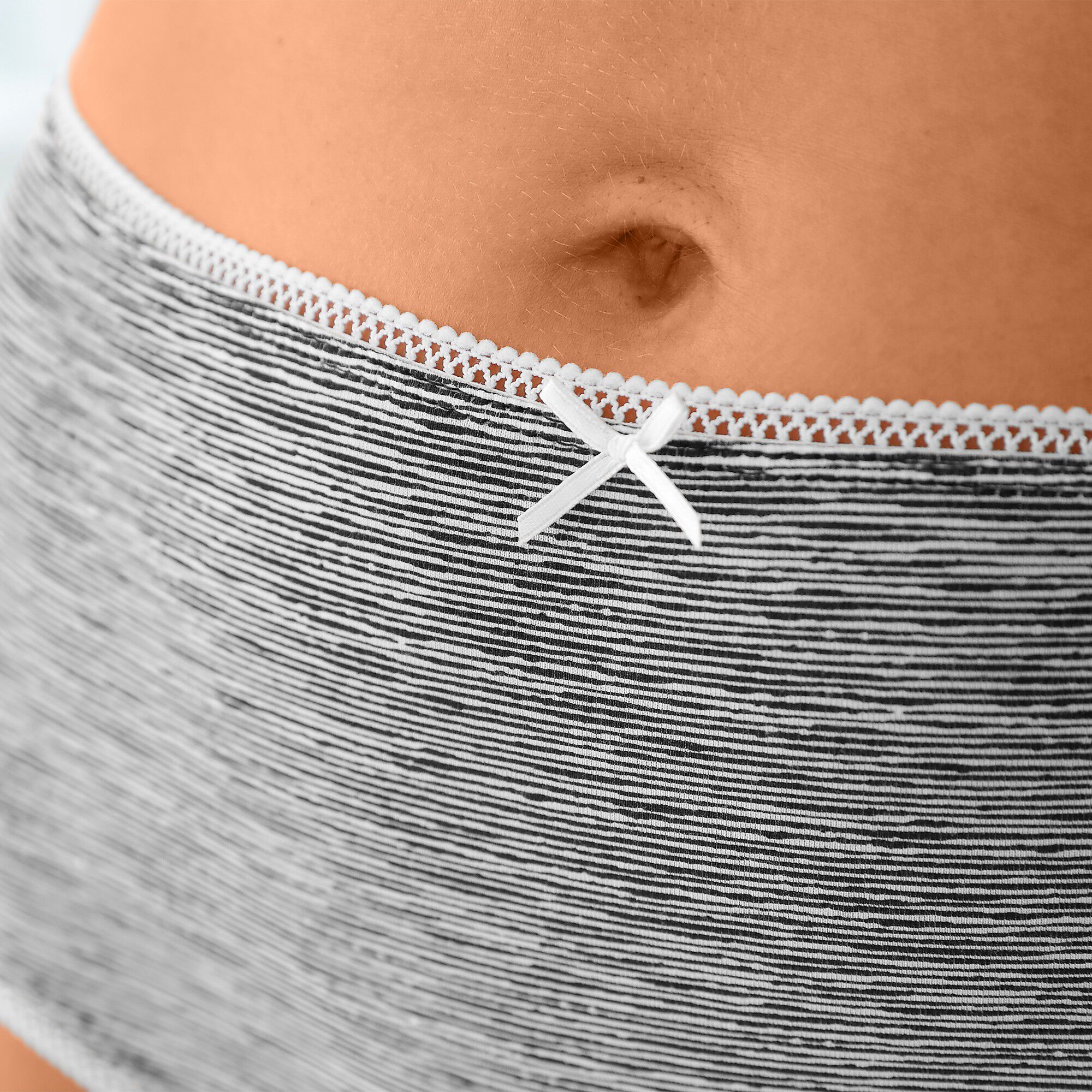 Culotte coton forme maxi imprimée motifs à pois assortis– Lot de 4