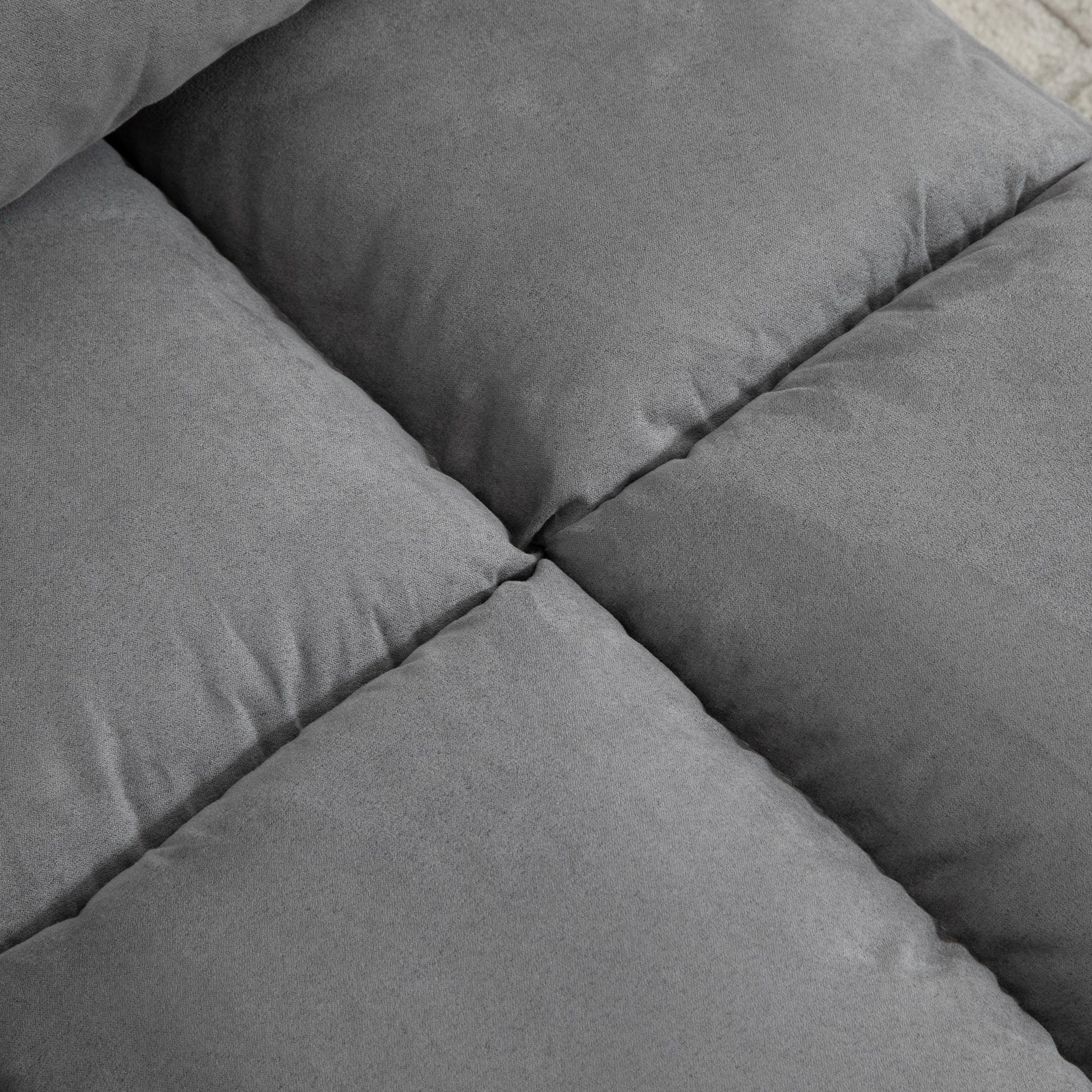 HOMCOM Schlafsofa Bodenstuhl 2 in 1 mit verstellbarer Rückenlehne