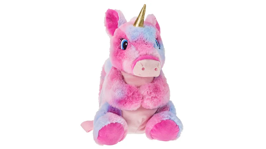 Plüsch Rucksack Einhorn pink