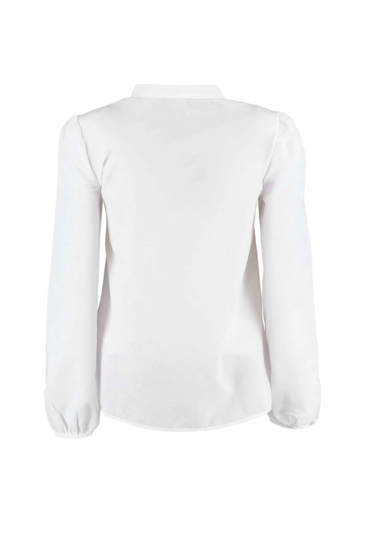 Trendyol Collection  Weißes Spitzenhemd aus Baumwolle - Regular Fit TWOSS20GO0044