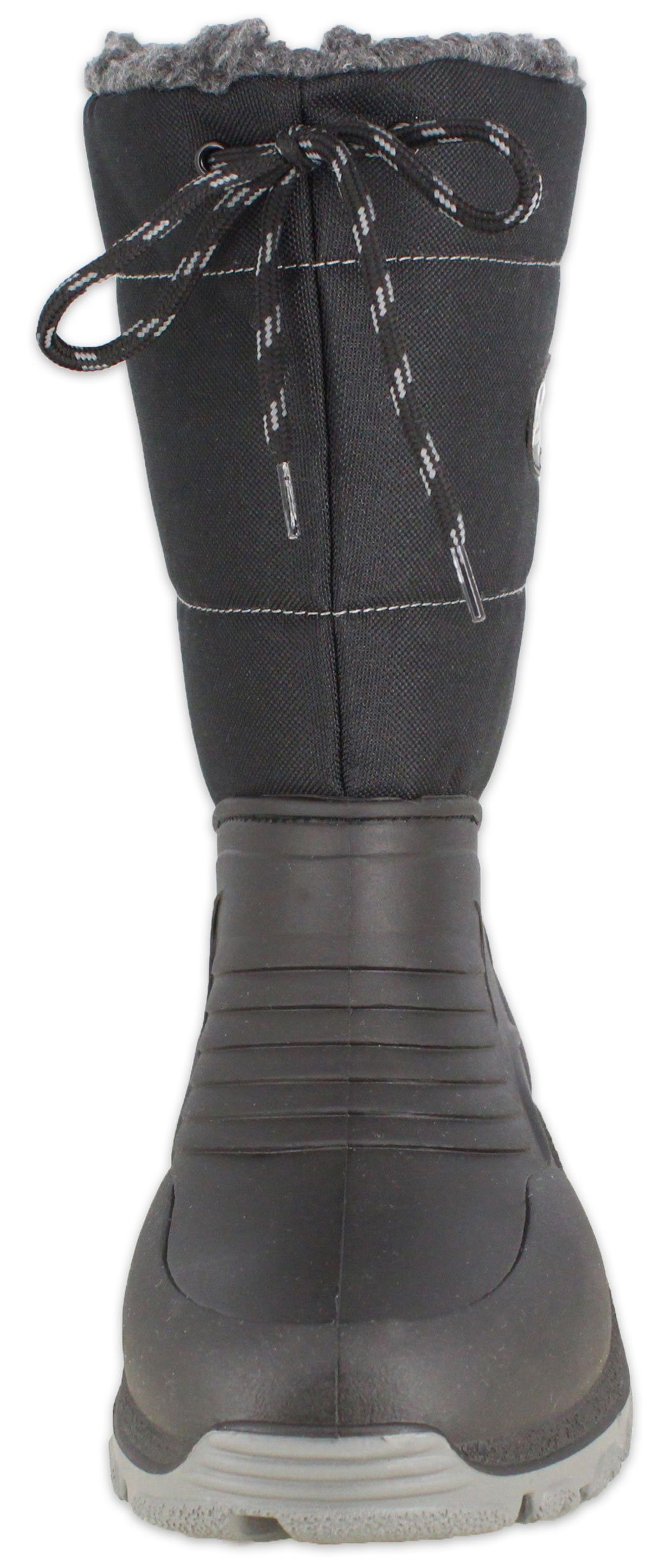 Beck Herren Winterstiefel Hiker mit kuscheligem Warmfutter Gummistiefel (für warme Füße bei Kälte und Schnee) Stoffschaft mit Schnürung, Doppelgrößen