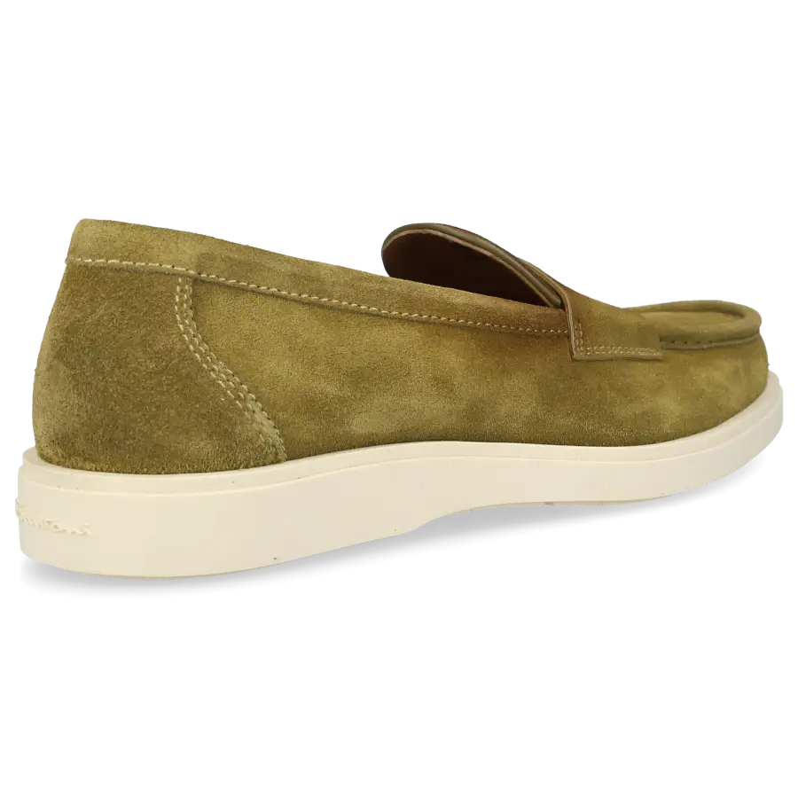 Santoni - Loafer 18657 Veloursleder - grün