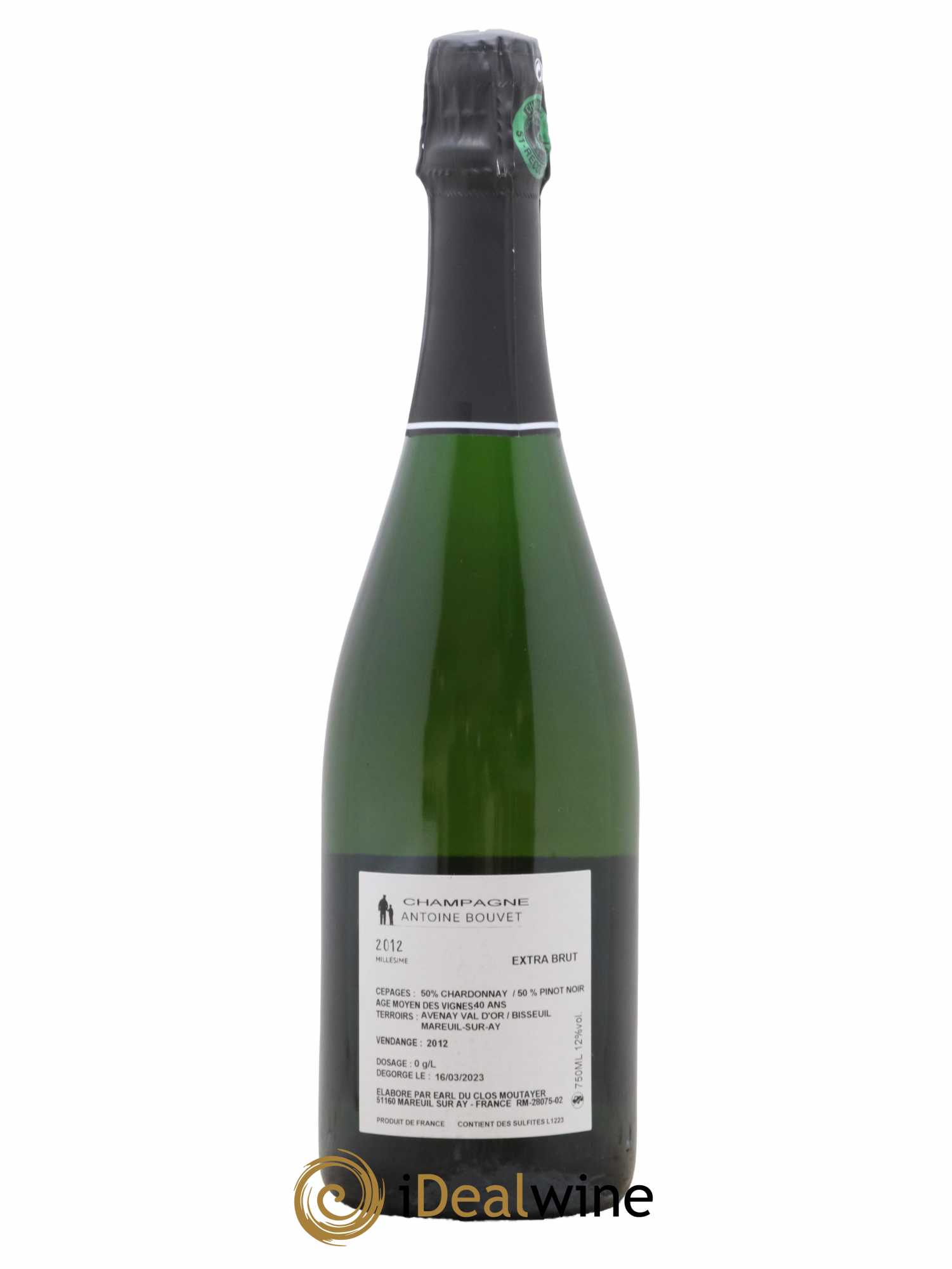 Millésimé Antoine Bouvet  2012 - Lot de 1 Bouteille