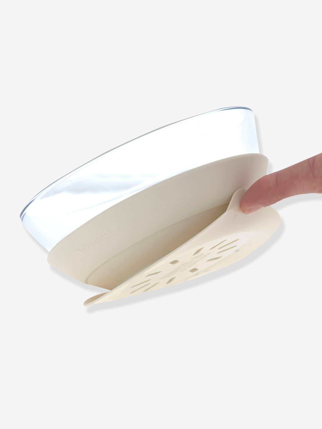 Coffret repas LÄSSIG Glass en verre et silicone apricot