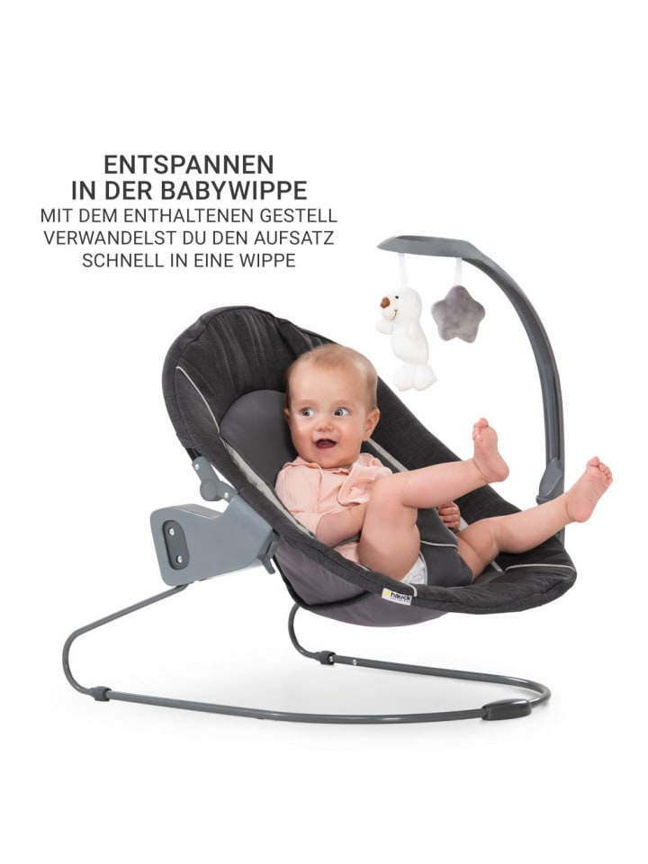 Hauck Beta Plus Dark Grey 5-tlg. Newborn Set - Hochstuhl in grau günstig kaufen onesize