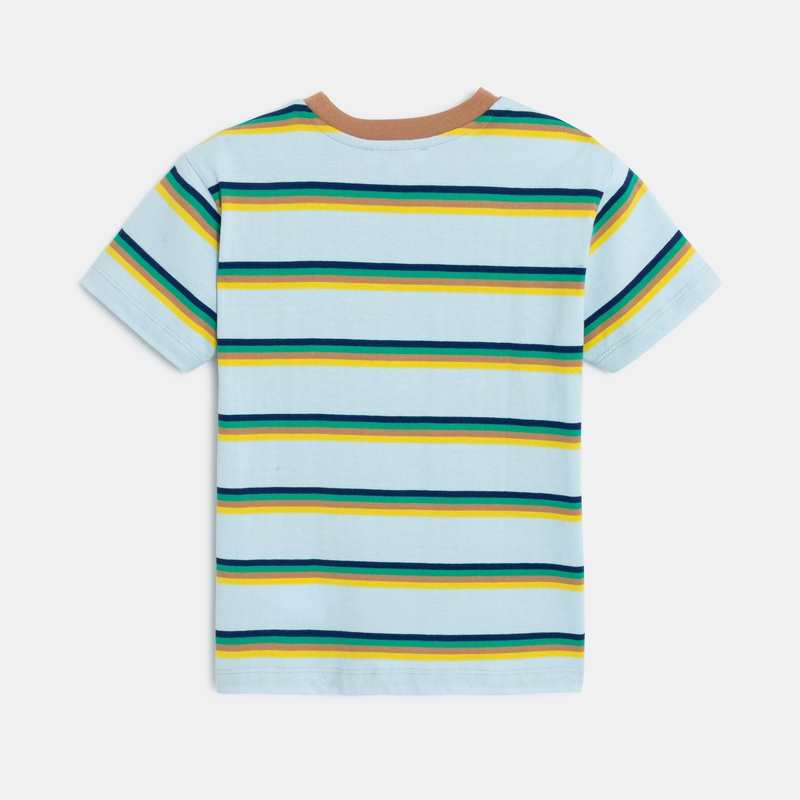T-shirt garçon rayé bleu Catimini