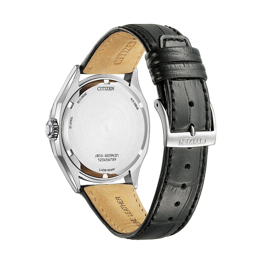 Citizen Herrenuhr Leder Eco Drive