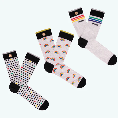 Chaussettes Freed From Desire gris clair