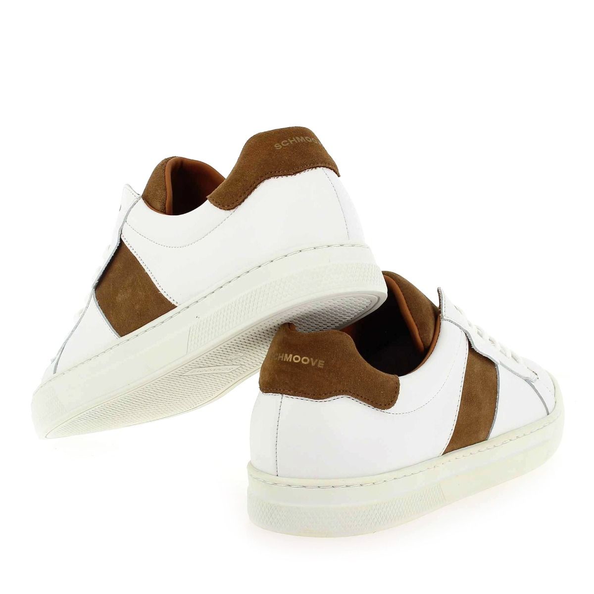 Schmoove  SPARK GANG NAPPA/SUEDE - Blanc cognac