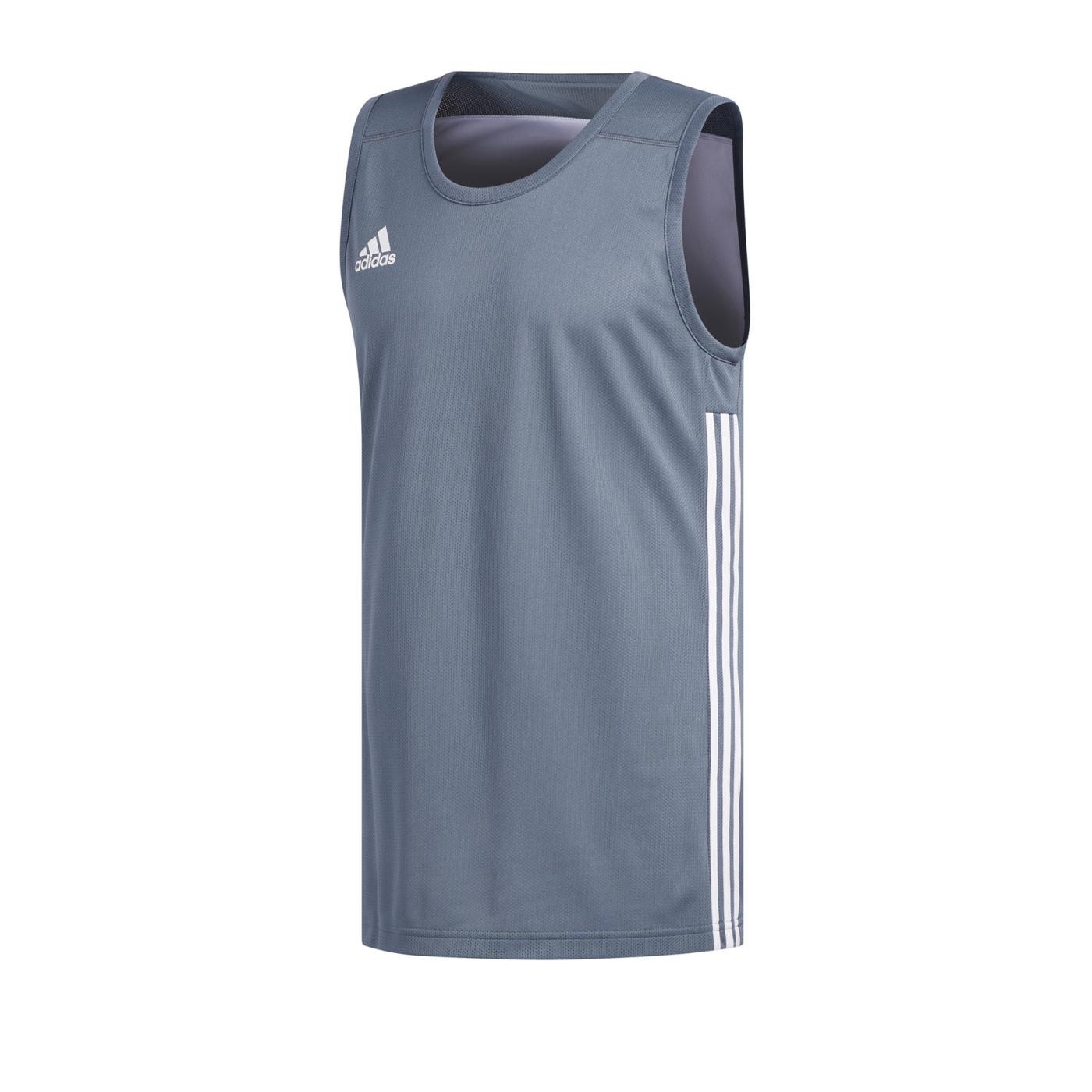 adidas TMS Reversible Shirt ärmellos Grau Weiss