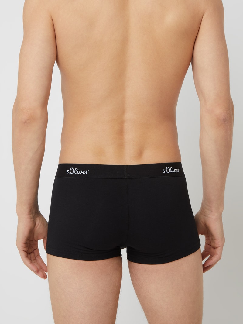 Trunks mit Stretch-Anteil im 3er-Pack in schwarz