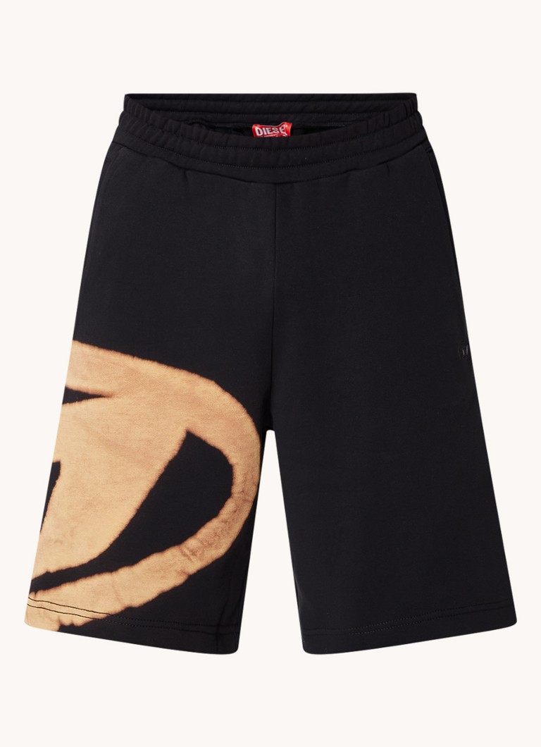 Pantaloni scurți de trening Diesel P-crow cu croială lejeră și logo imprimat