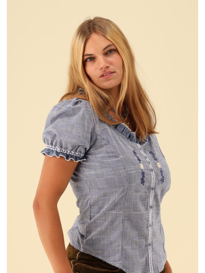 OS-Trachten Trachtenbluse Twede in jeans günstig kaufen