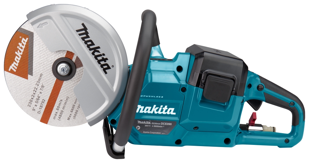 Makita DCE090ZX1 2 x 18 volt afskæringssav 230 mm ekskl. batterier og oplader