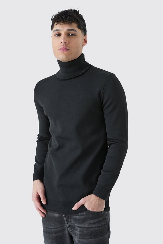 Muscle-Fit Rollkragenpullover