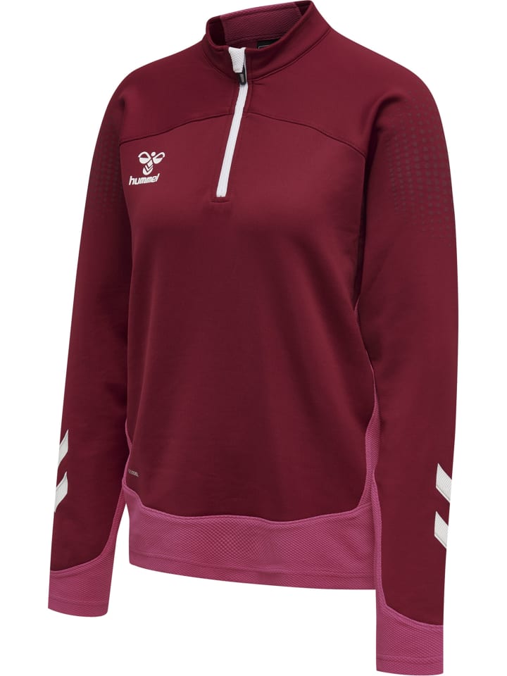 Hummel Hummel Halbreißverschluss Sweatshirt Hmllead Damen in BIKING RED günstig kaufen