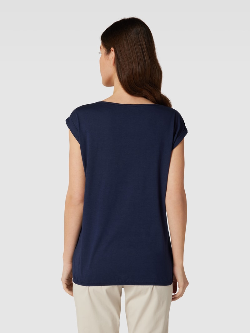 T-Shirt mit Fledermausärmeln in dunkelblau