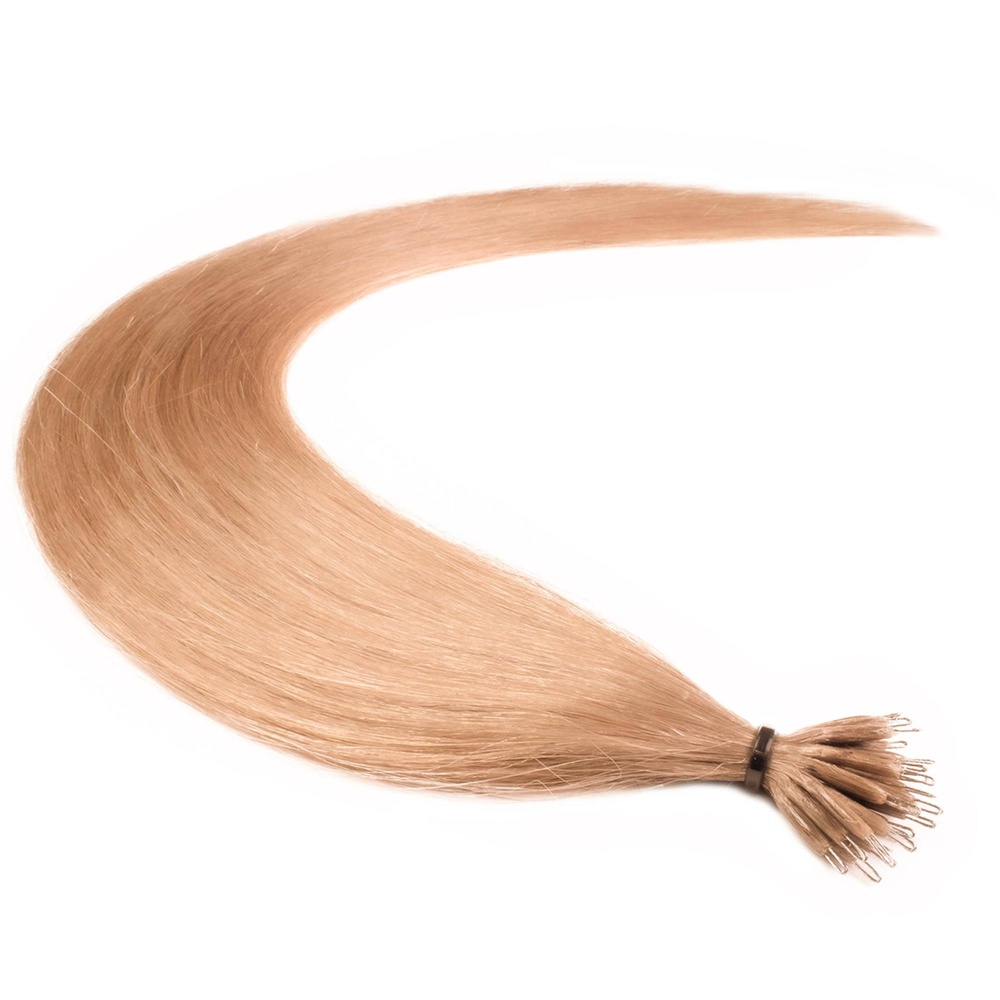 hair2heart Extensions à froid Nanoring Premium cheveux naturels #18 Noisette 0.5g extensions