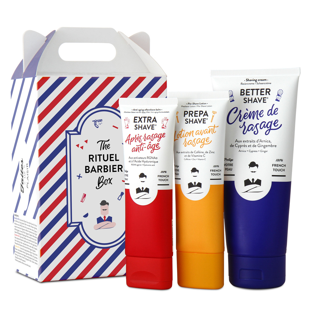 Monsieur Barbier Coffret Rituel Barbier pour Homme Coffret Cadeau de Rasage pour Hommes