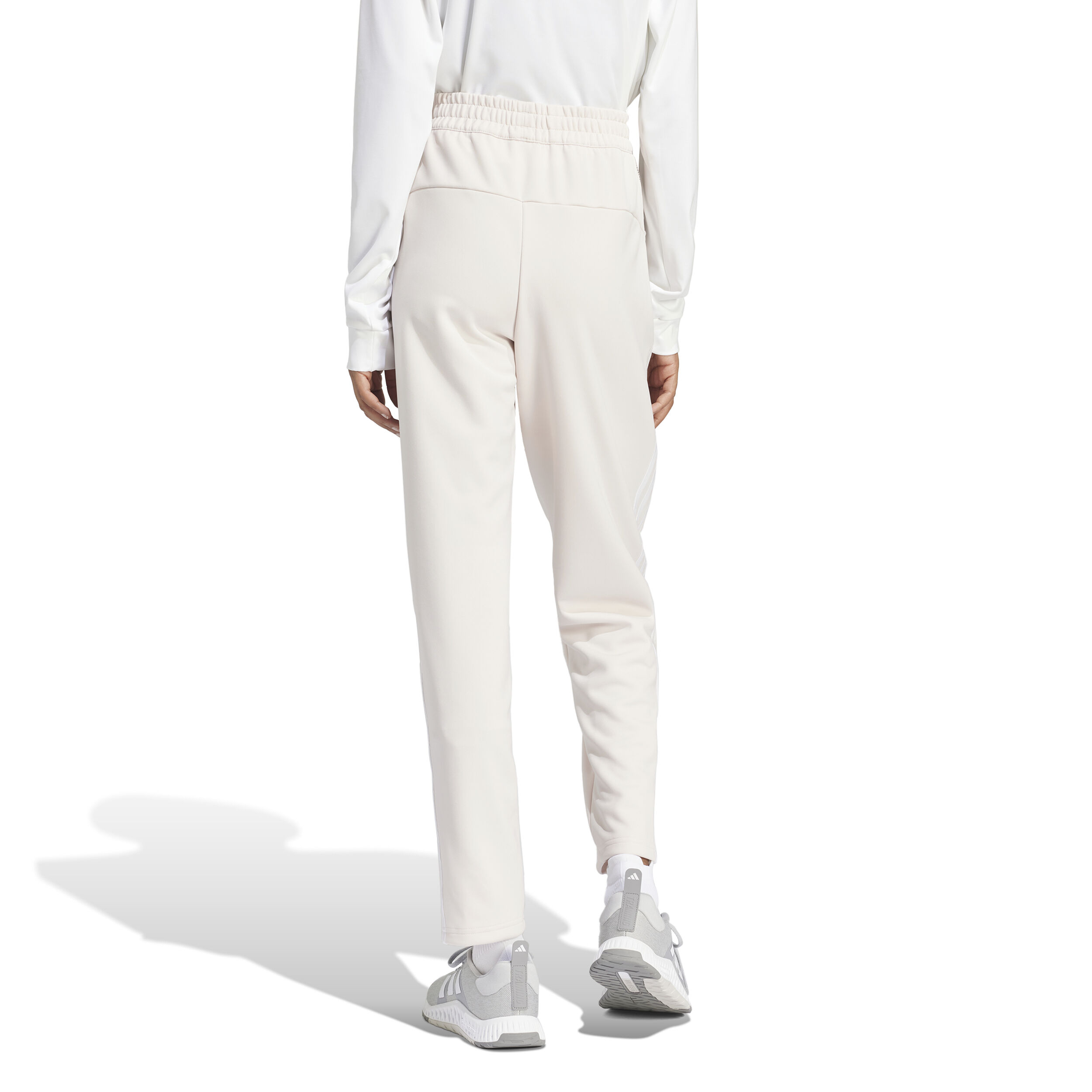 Essentials 3-Stripes Trainingshose Damen - Creme