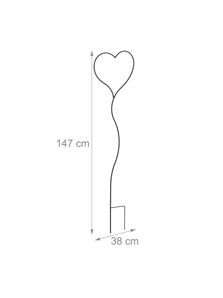 relaxdays Rankhilfe in Schwarz - 147 cm günstig kaufen onesize