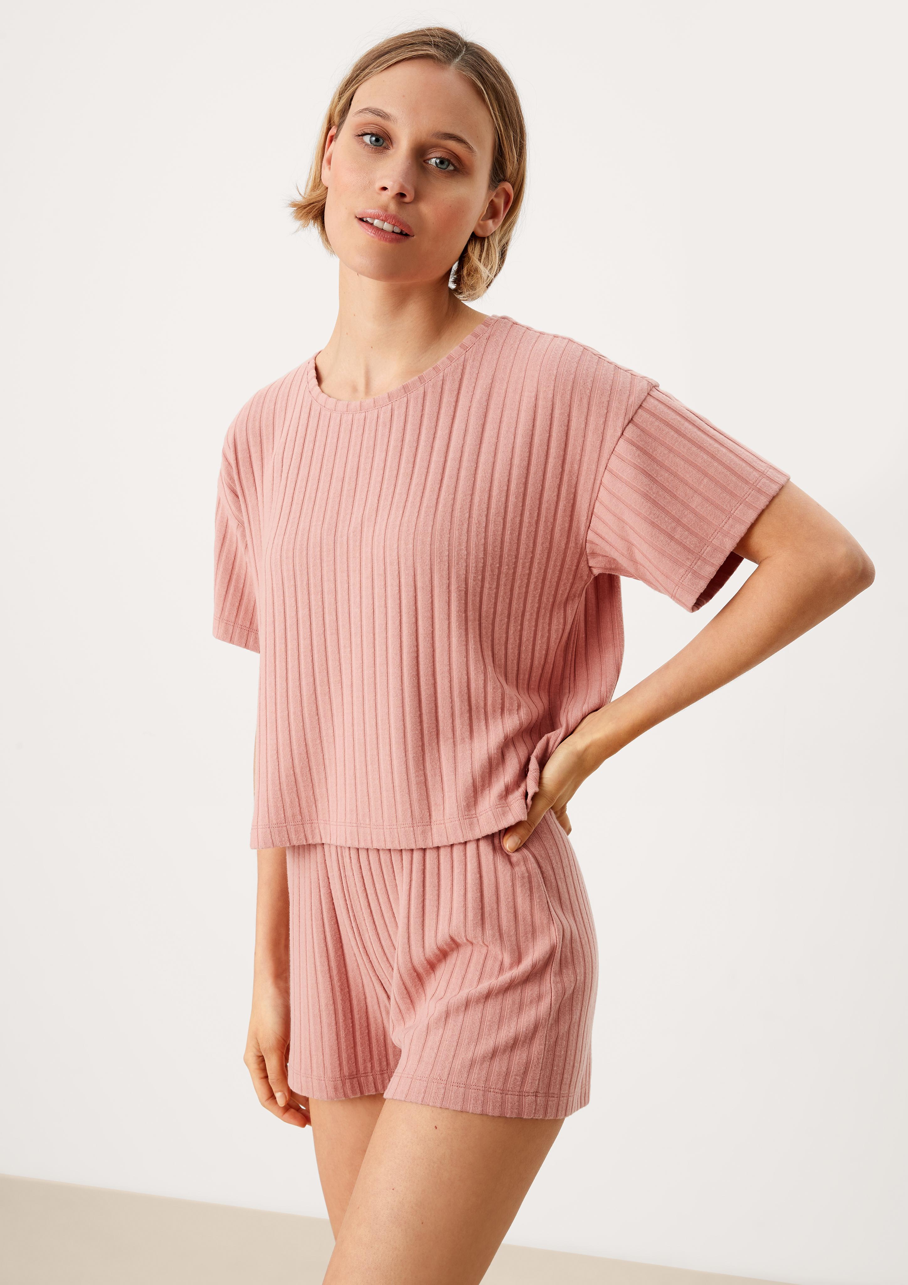 Shirt mit Rippstruktur  6006302-4100