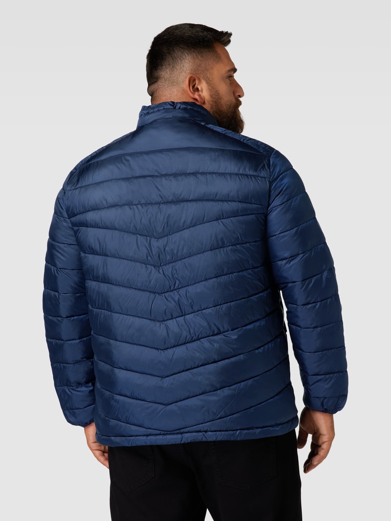 PLUS SIZE Steppjacke mit Eingrifftaschen Modell 'HERO' in dunkelblau