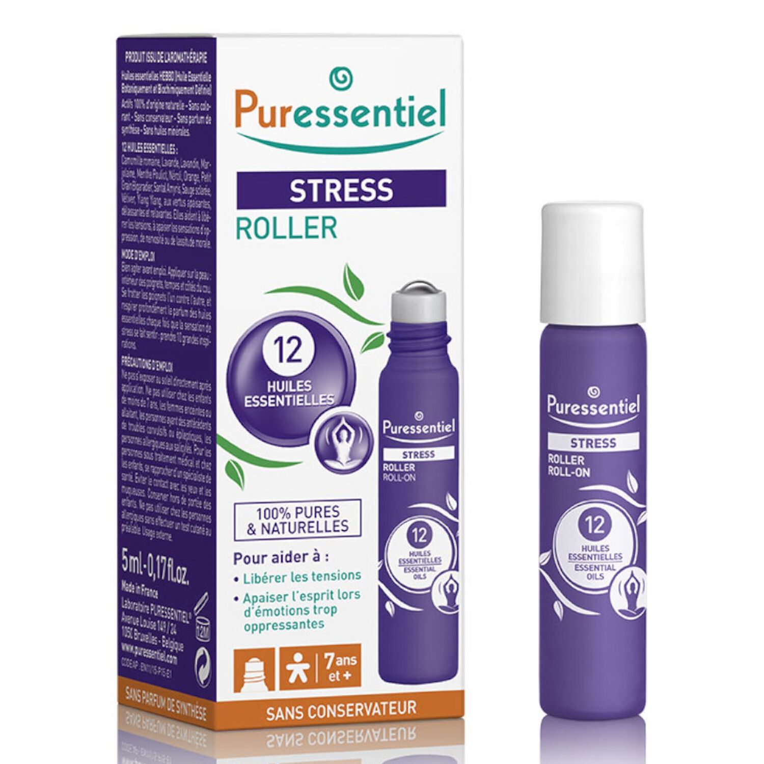 Puressentiel Stress Roller Aux 12 Huiles Essentielles 5 ml