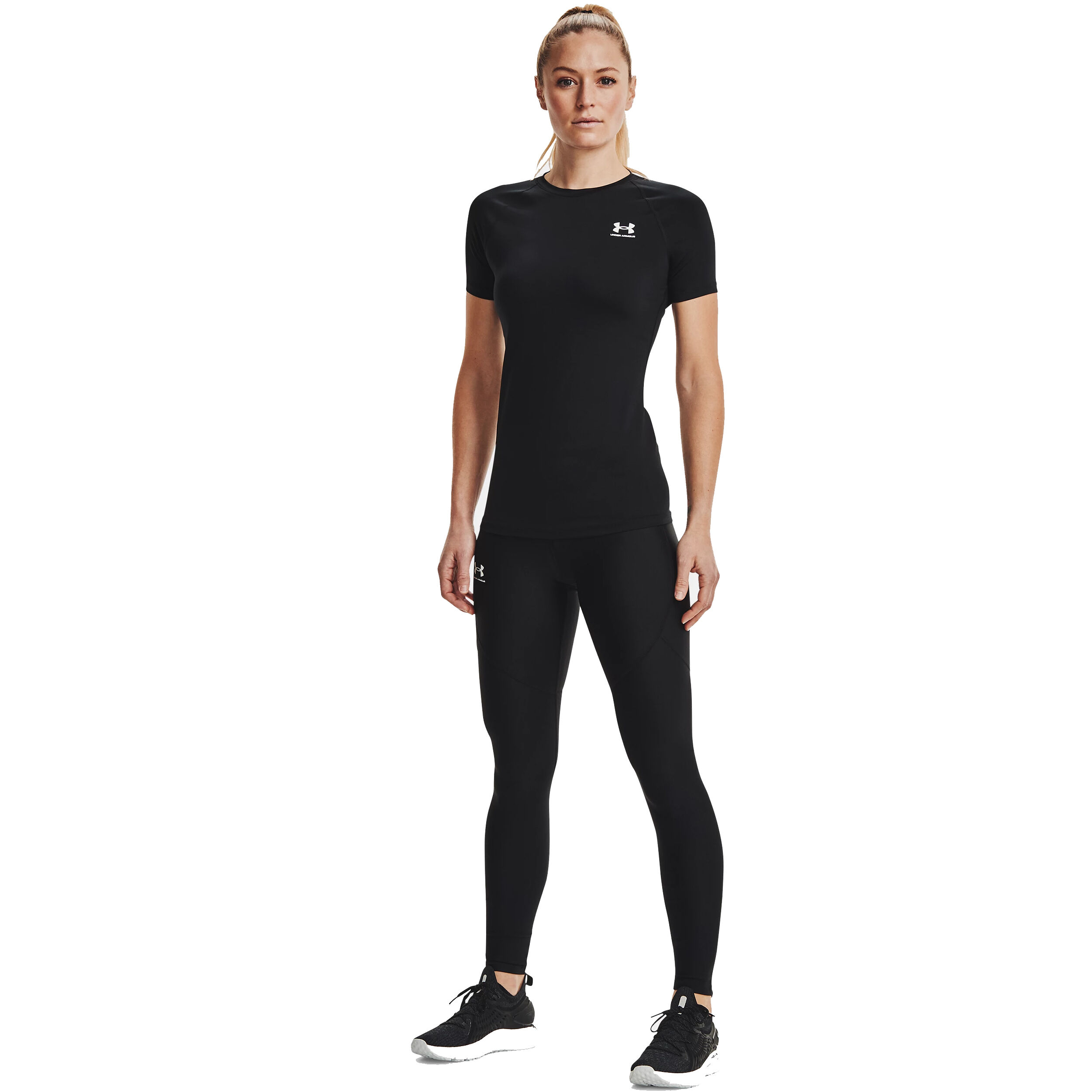 Heatgear Authentics Comp T-Shirt Damen - Schwarz