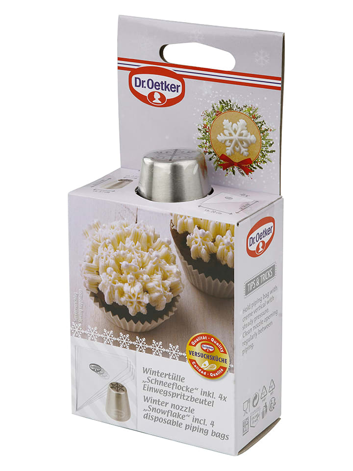 Dr. Oetker 2er-Set: Edelstahl-Spritztüllen 