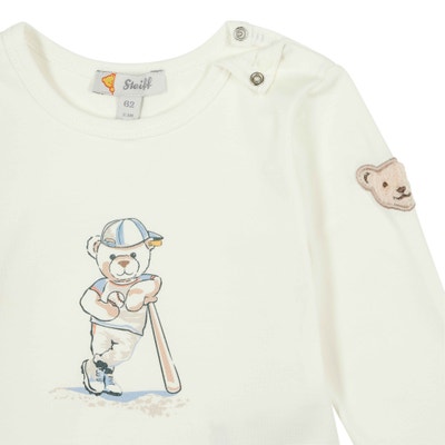 T-Shirt langarm, weiß für Jungs