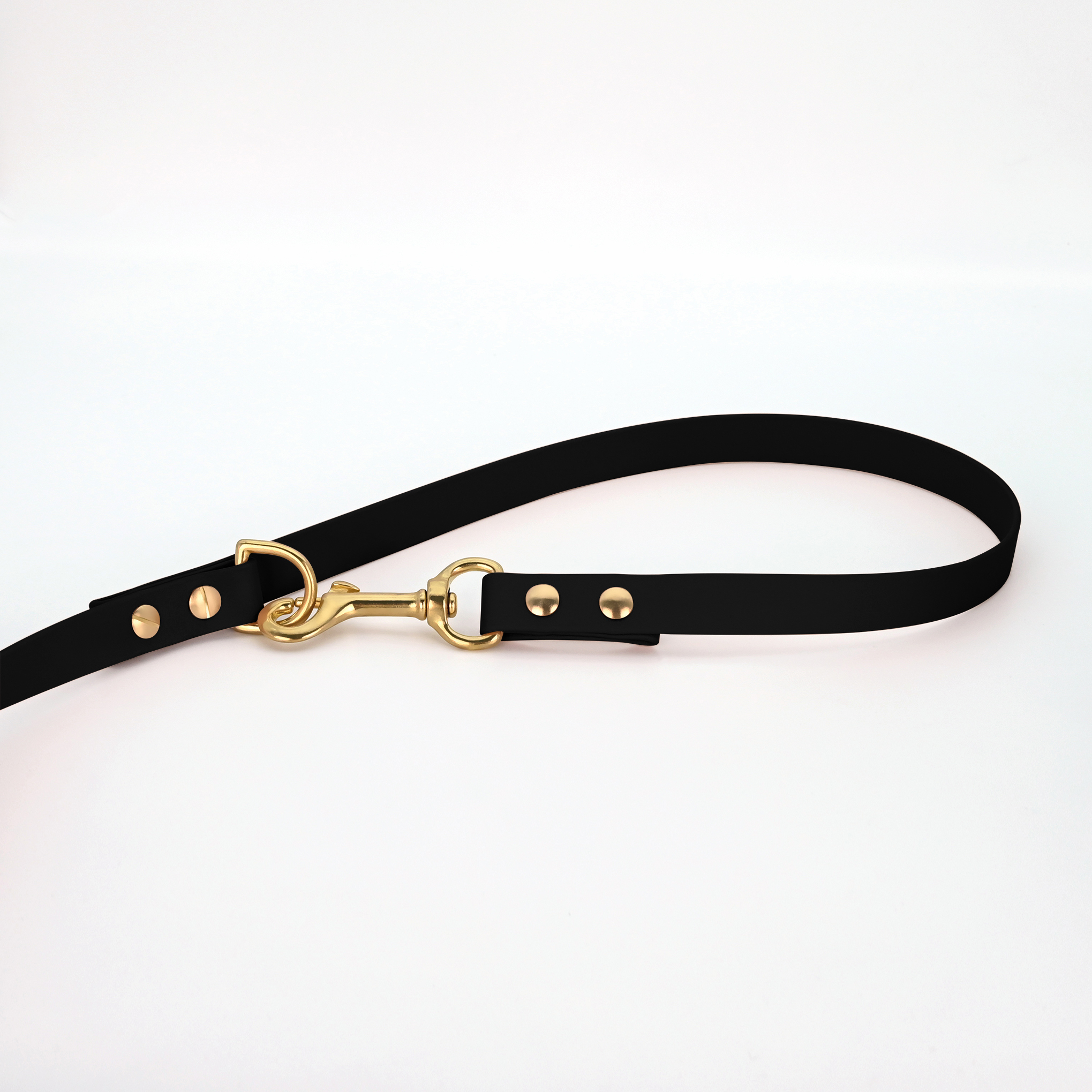 THE DOG IDEA Hundeleinen THE DOG IDEA Biothane Hundeleine Gold Schwarz
