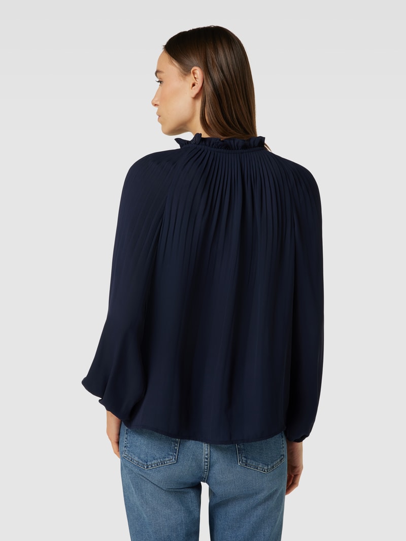 Blusenshirt mit Tunnelzug in blau