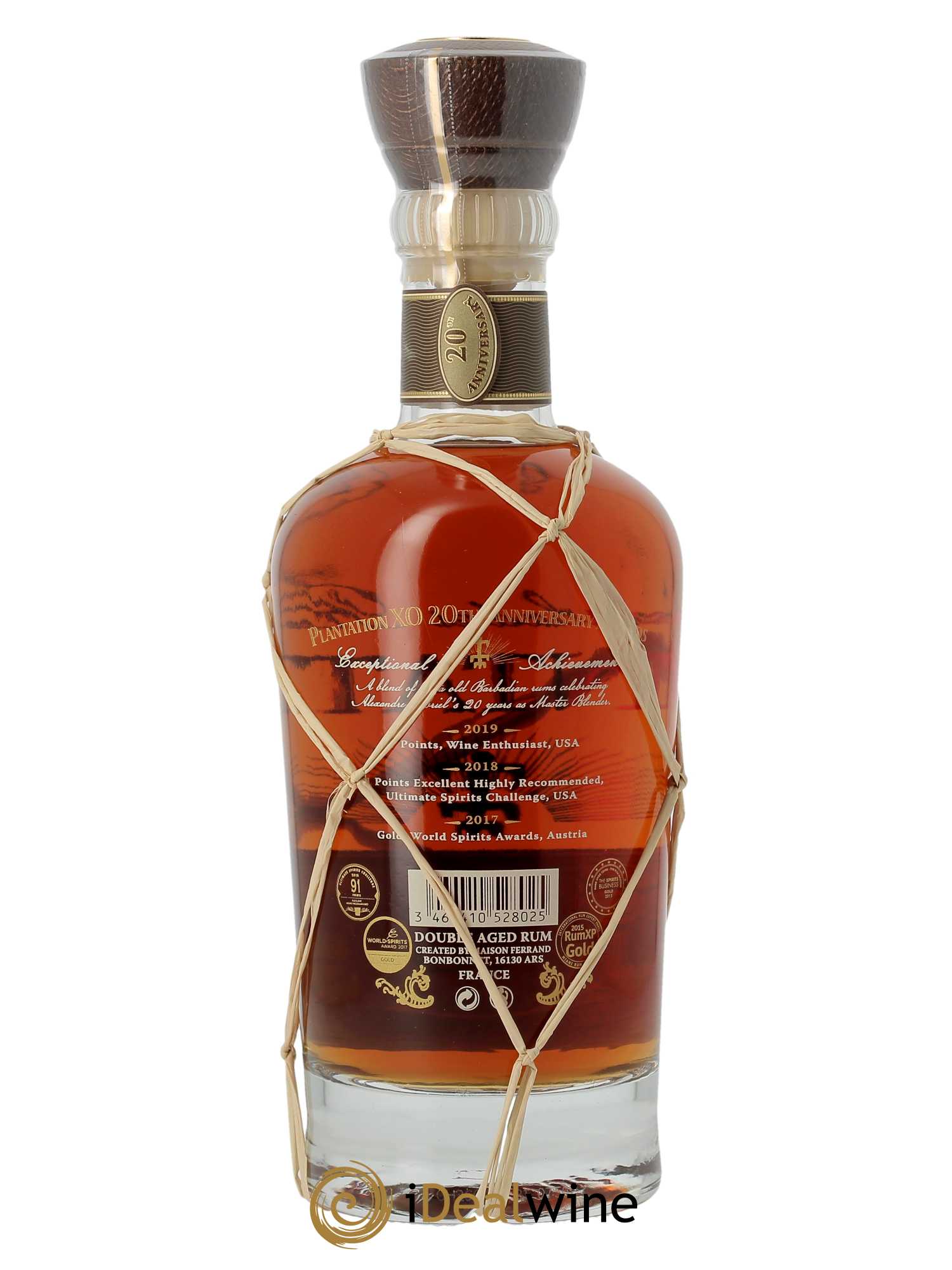 Rhum Plantation Rum XO 20th Anniversary (70 cl)  - Lot de 1 Bouteille