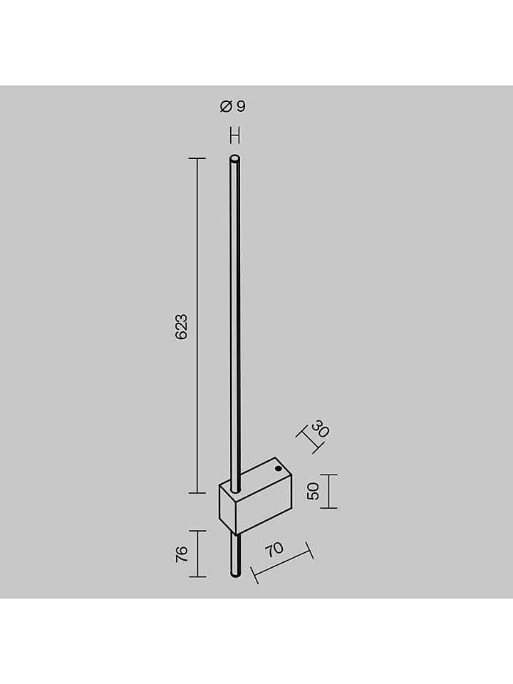 Maytoni LED-Wandleuchte ''Pars'' - EEK G (A bis G) - (B)3 x (H)62,3 x (T)7 cm günstig kaufen onesize