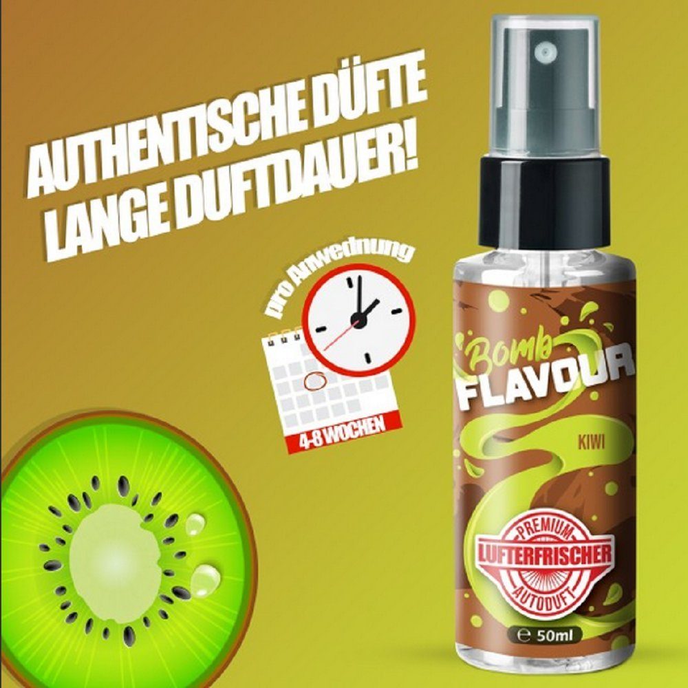 ShinyChiefs Raumduft FLAVOUR BOMB Autoduft mit Kiwi Geruch - Premium Lufterfrischer Auto (1-St)
