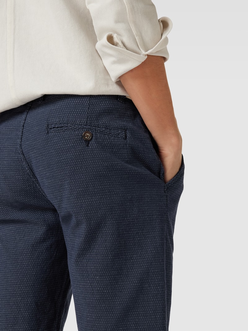 Bermudas mit Stoffgürtel Modell 'NEBRASKA' in dunkelblau