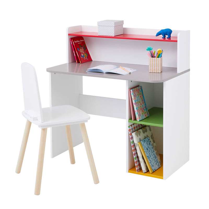 Chaise junior blanche et naturelle Oxybul