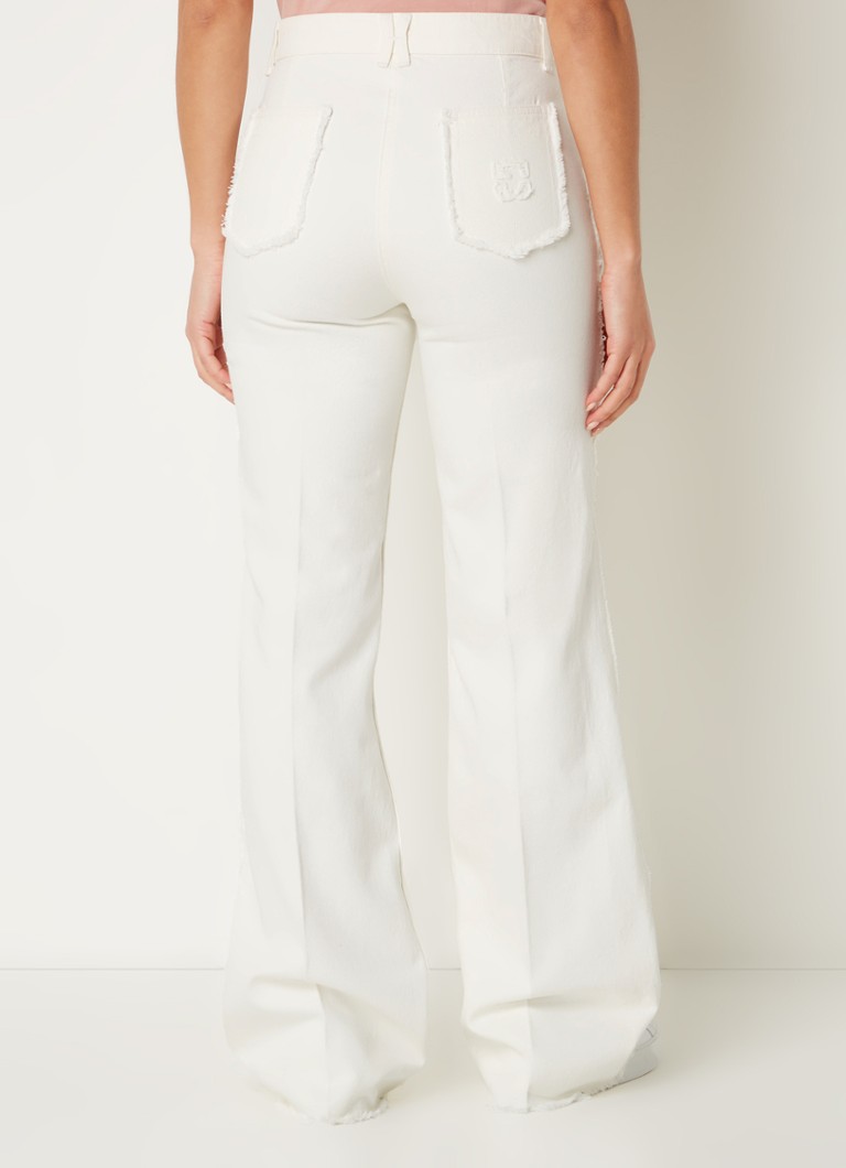 Blugi cu talie înaltă și croială largă, cu modele colorate, de la Gerard Darel.