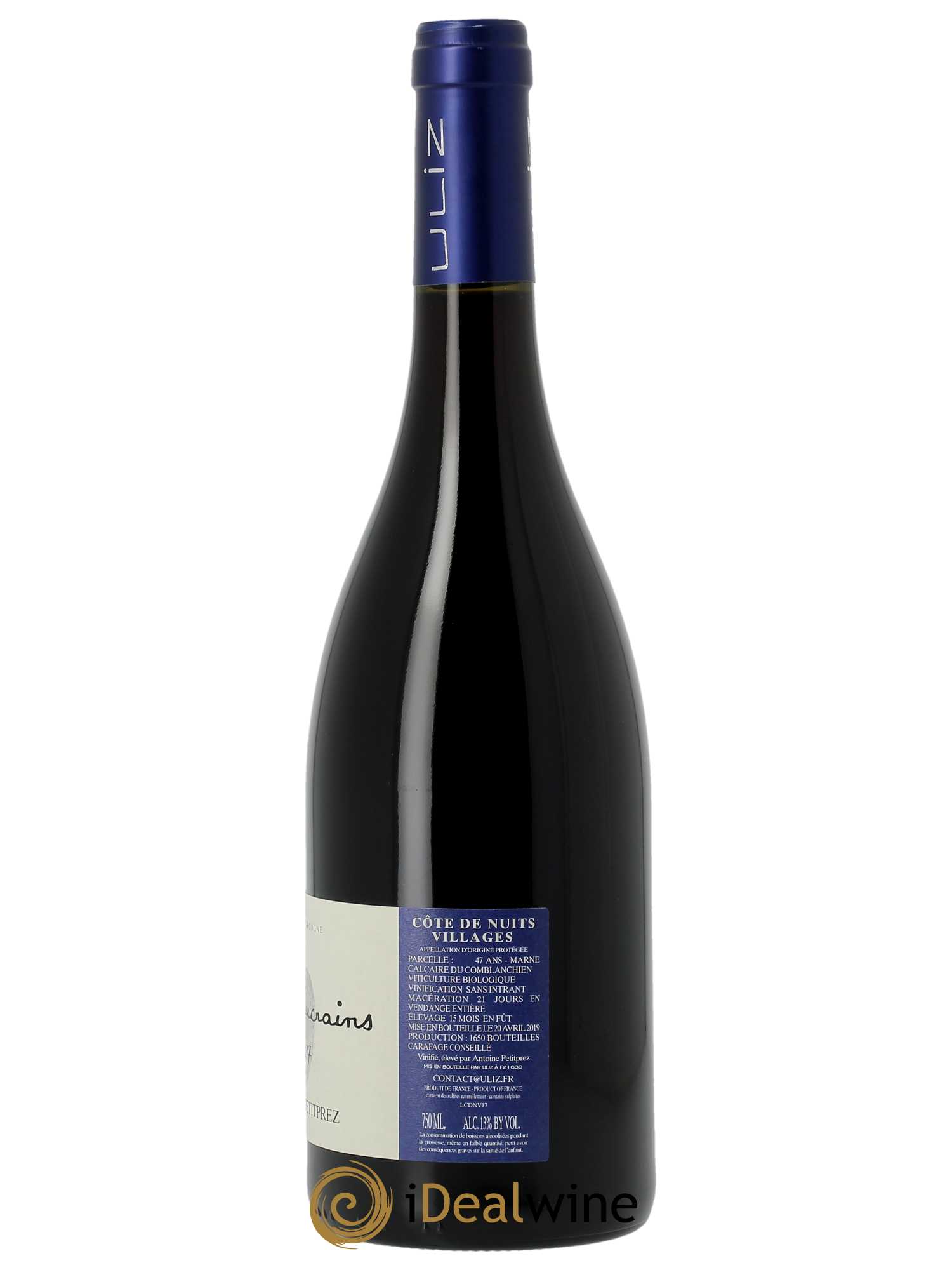 Côte de Nuits-Villages Les Vaucrains Uliz (Domaine)  2017 - Lot de 1 Bouteille